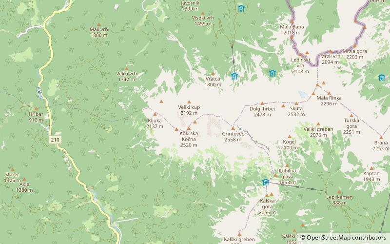 Jezerska Kočna location map