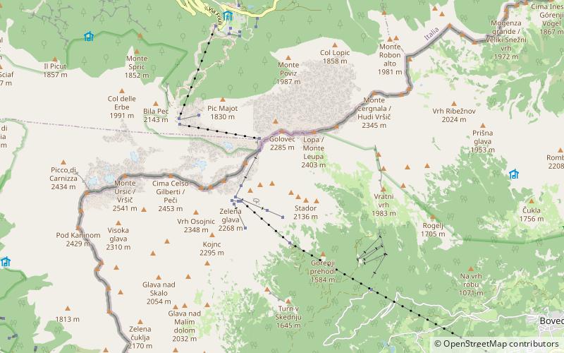Sella Nevea location map
