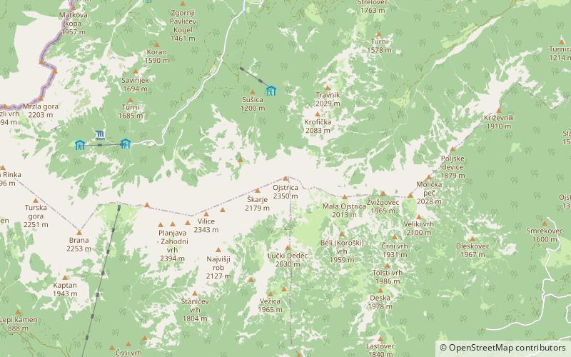 Ojstrica location map