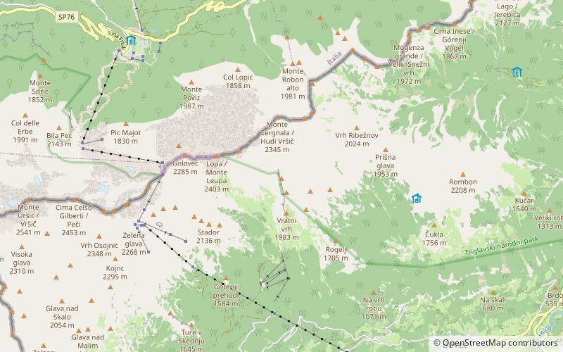 Čehi 2 cave location map