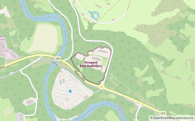 dino park bled radovljica location map