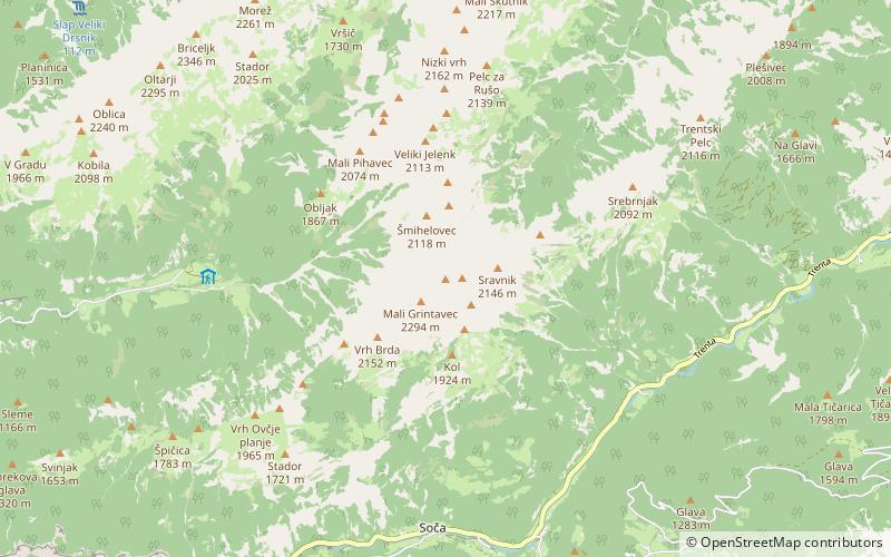 Bavški Grintavec location map