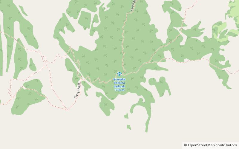 Kranjska koča na Ledinah location map