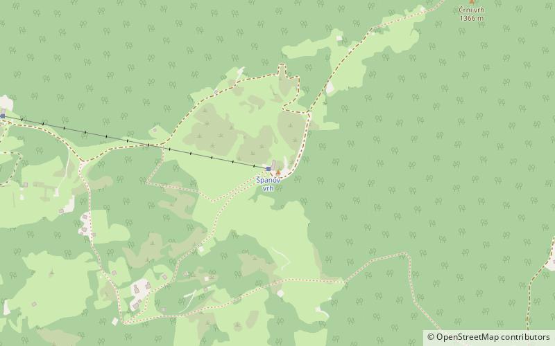 spanov vrh location map