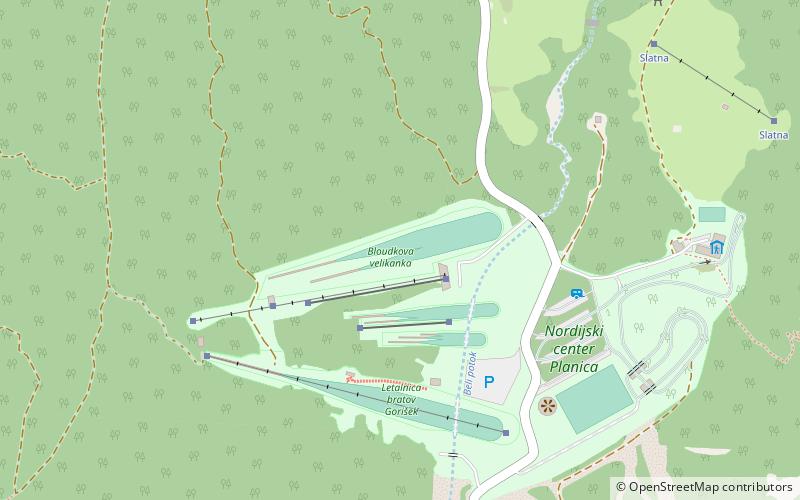 Bloudkova velikanka location map