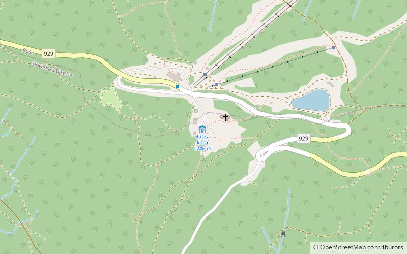Ruška koča location map