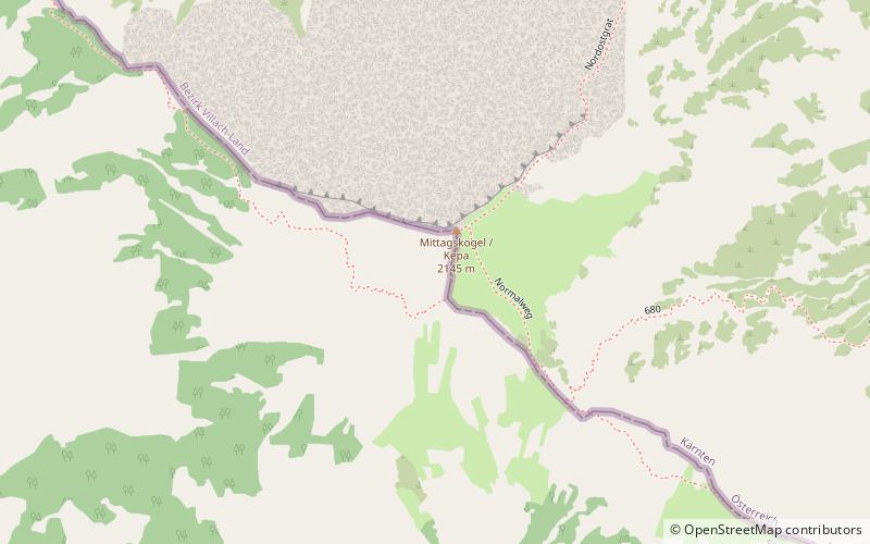 Mittagskogel location map