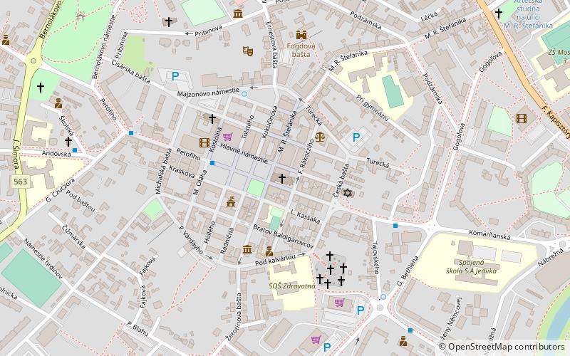 Nové Zámky Roman Catholic Church location map