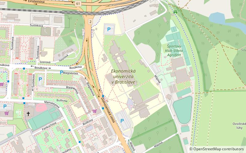 University of Economics in Bratislava location map