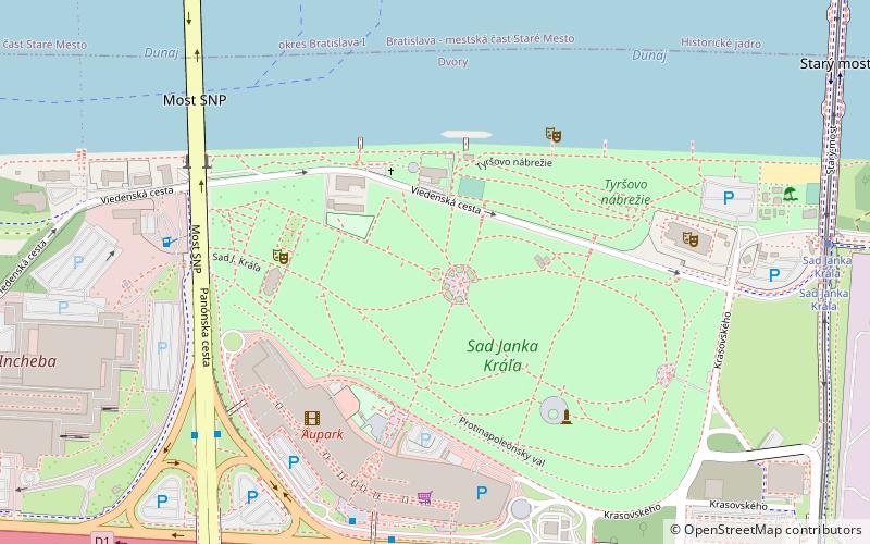 Janko Kráľ Park location map