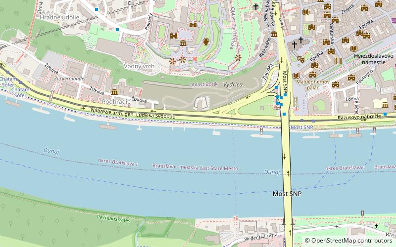 Bratislava meridian location map