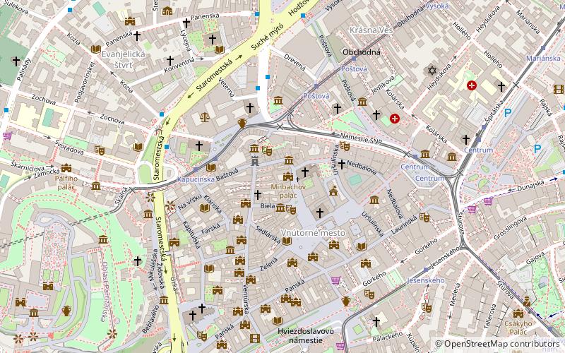 Bratislava City Gallery location map