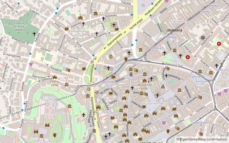 Kapucínska Street location map