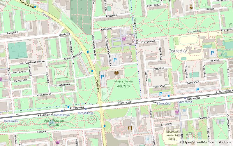 Pan-European University location map