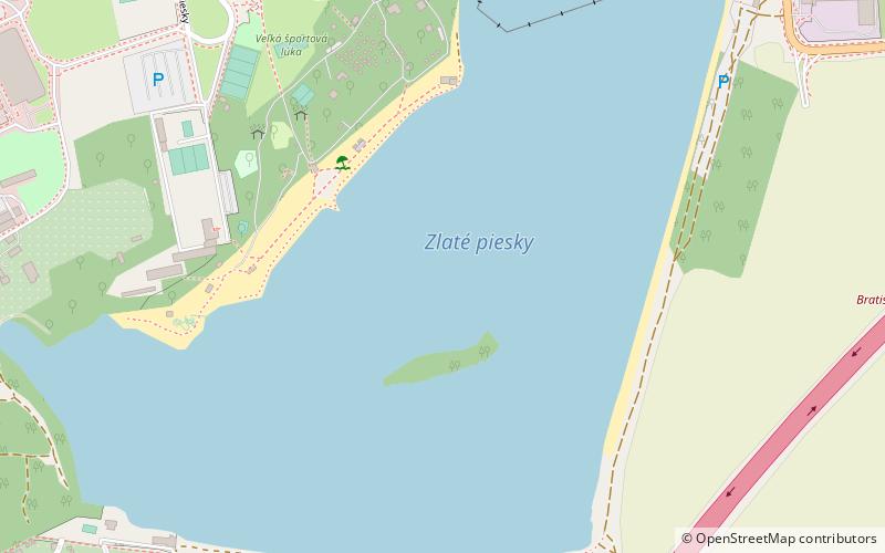 Zlaté Piesky location map
