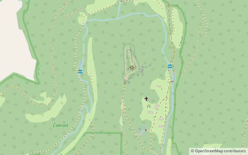 Château de Čabraď location map