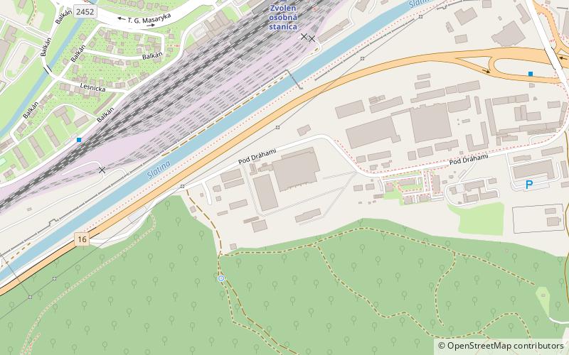 Zvolen Ice Stadium location map