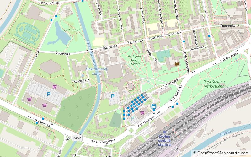 uniwersytet techniczny zwolen location map