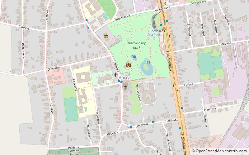 Košice-Barca location map