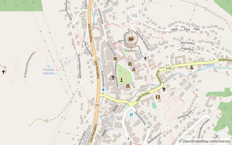 Mincovňa Kremnica location map
