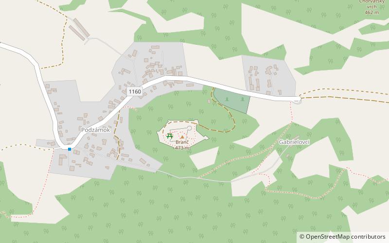 Branč location map