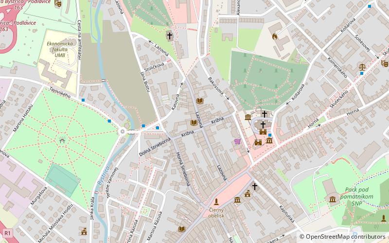Stadtburg Banská Bystrica location map