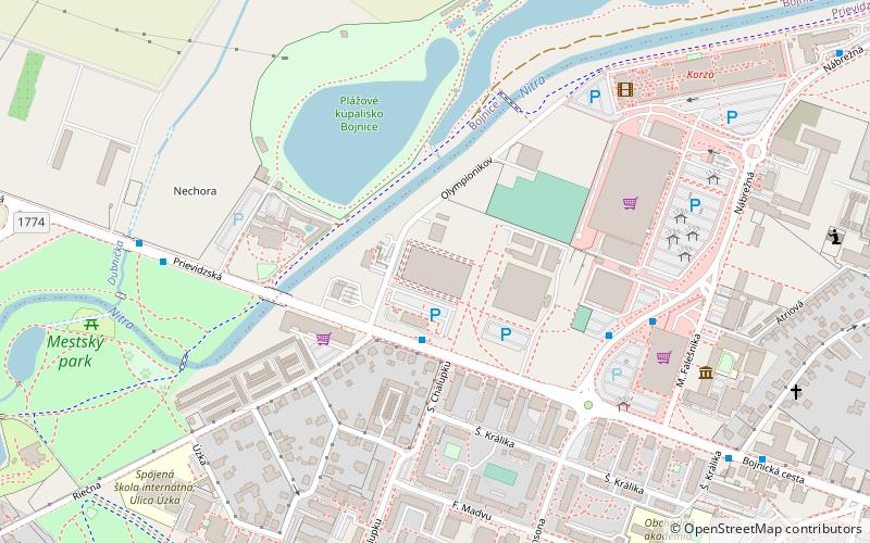 nike arena prievidza location map