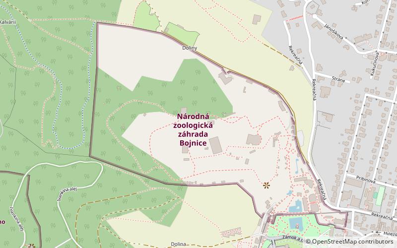 narodna zoologicka zahrada bojnice location map