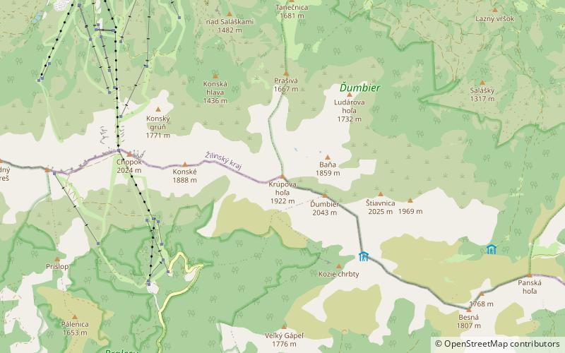Krúpova hoľa location map