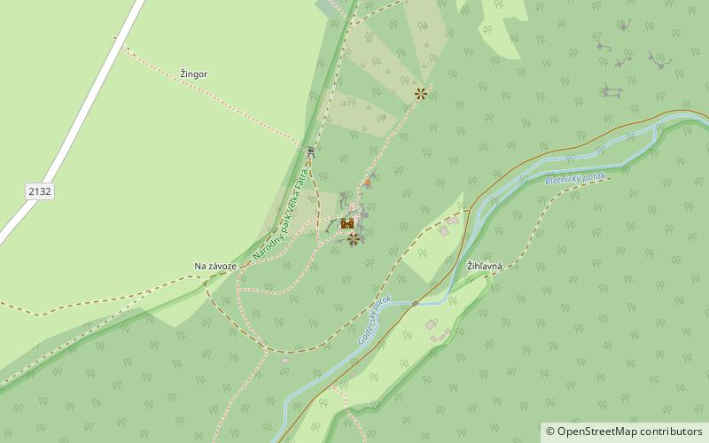 Blatnica Castle location map