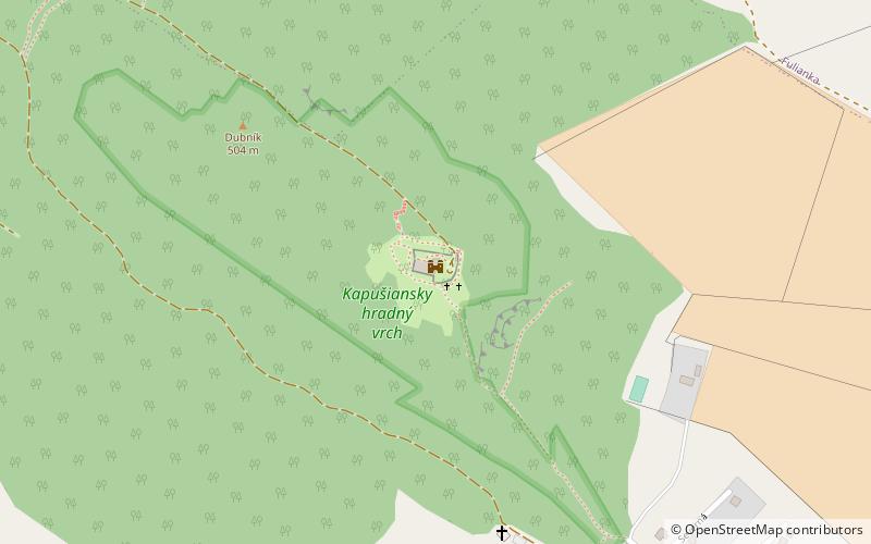 Kapušiansky hrad location map