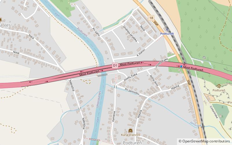 Podtureň Viaduct location map
