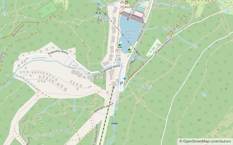 Hrabovo valley location map
