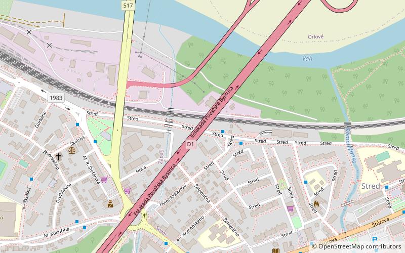 Hochstraße Považská Bystrica location map