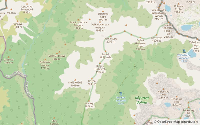 Predný Holý vrch location map