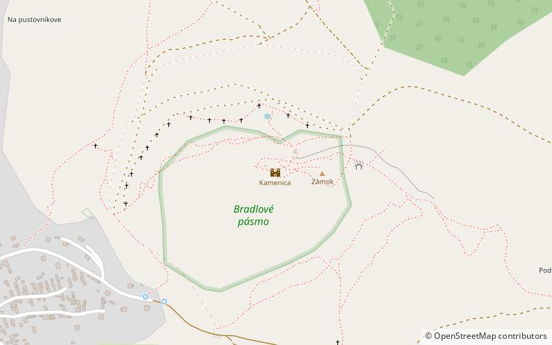 Burg Kamenica location map