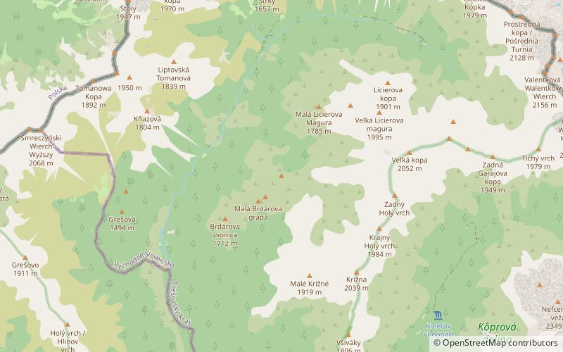 Veľká Brdárova grapa location map