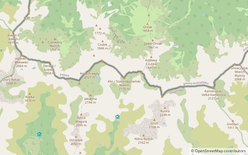 Klin Mountain location map