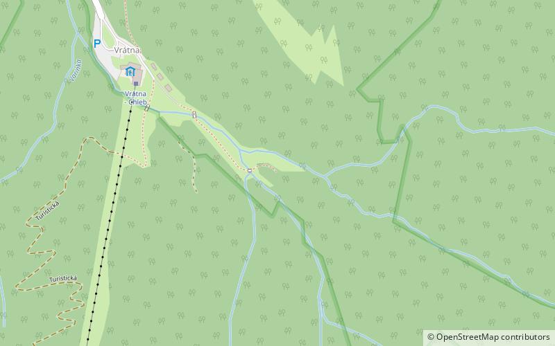 symbolický cintorín - Vrátna location map