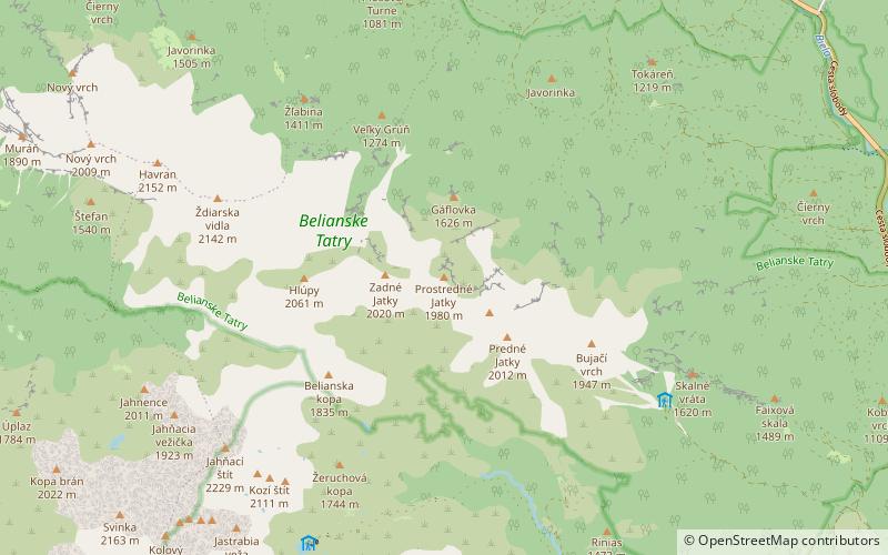 Prostredné Jatky location map