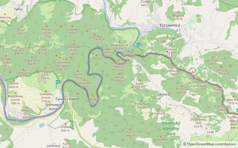 Golica location map