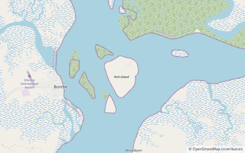 York Island location map