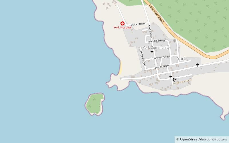 york beach location map