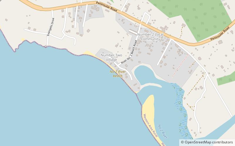 no 2 river beach freetown location map