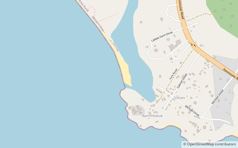 sussex beach freetown location map