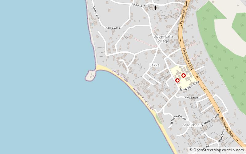 lakka beach freetown location map