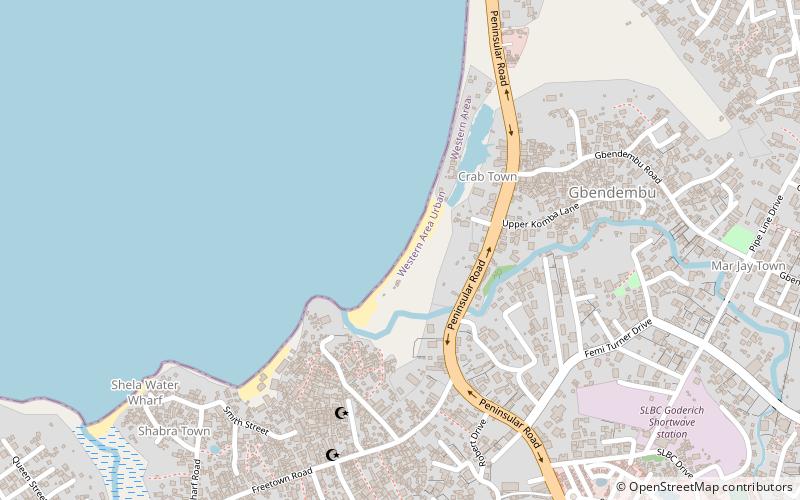 goderich beach freetown location map