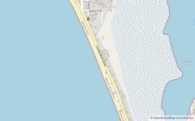 Lumley Beach location map