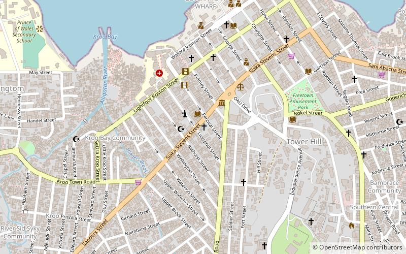 st johns maroon church freetown location map