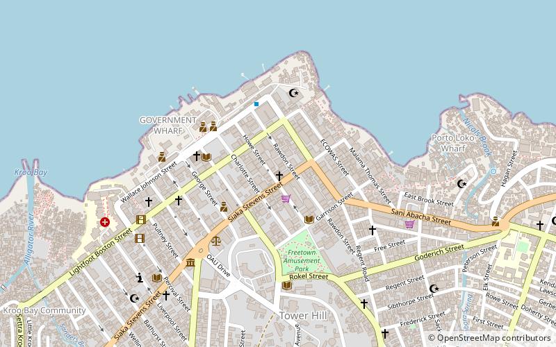 katedra najswietszego serca freetown location map